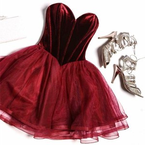 red velvet corset dress