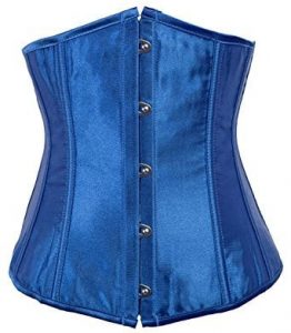 Blue Alivila.Y Underbust Waist Training Corset on the white.