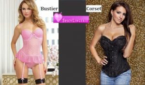 The difference between corset and bustier 