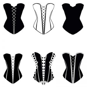 Corset silhouette set