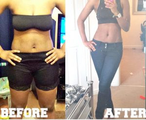 Waist training before and after results example 