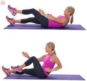 Sprinter sit-up exercise 