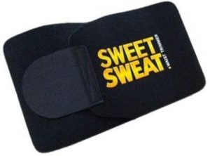 Sweet Sweat waist trimmer belt isolated on the white.