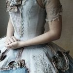 Victorian-inspired couture corset dress